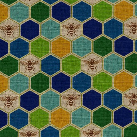 Bees Blue/Green