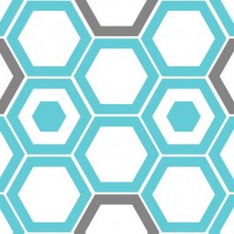 Camelot Blue Hexagons