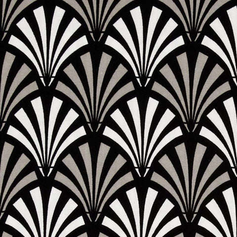 Camelot Grey and White Deco Fans
