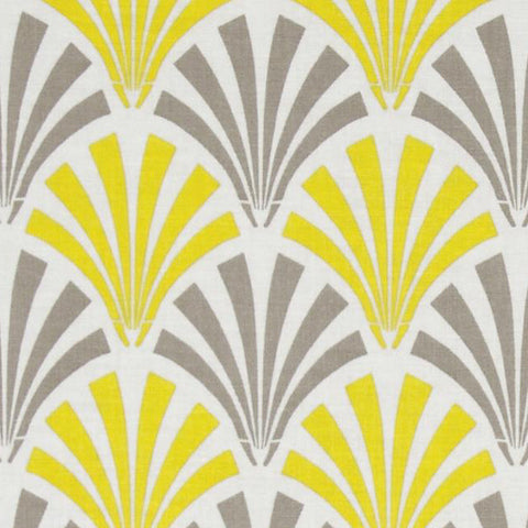 Camelot Yellow and Grey Deco Fans