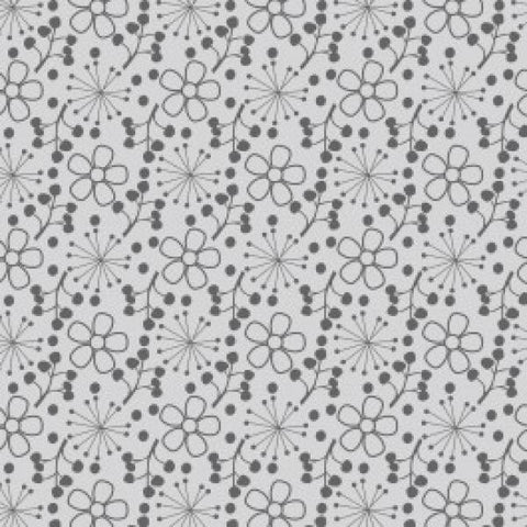 Ditsy Floral Grey