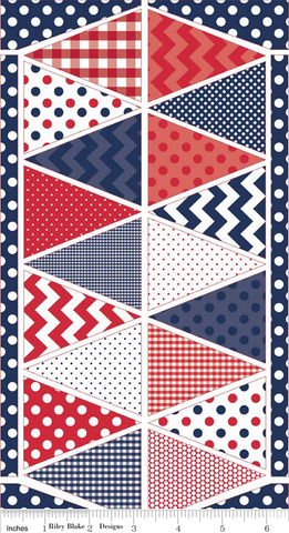 Holiday Banner Red White Blue