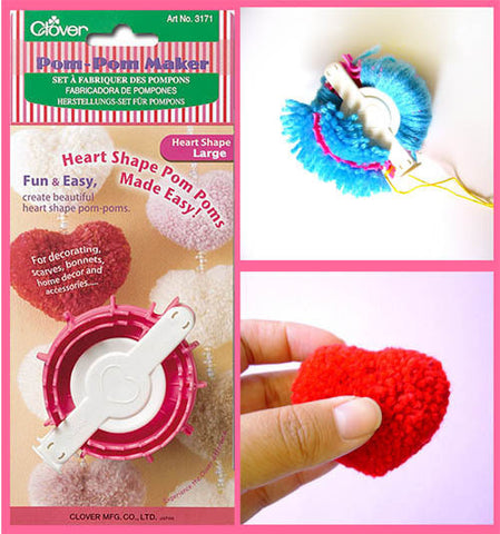 Pom Pom Maker Heart Shape Large