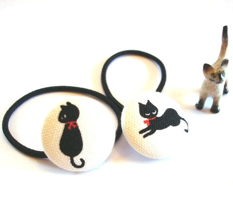 Black Cat Hair Elastics