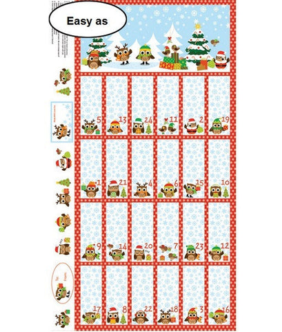 Holiday Hoot Advent Panel