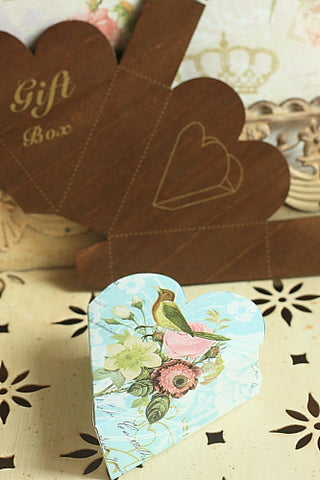Gift Box Template Heart