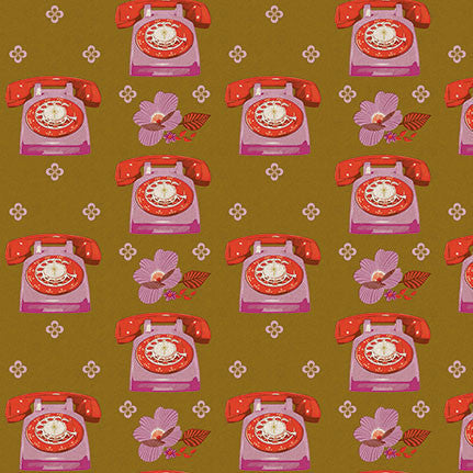 Phones Pink on Olive