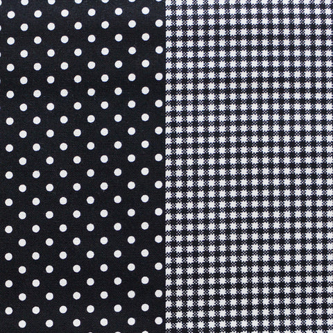 Gingham and Spot Black