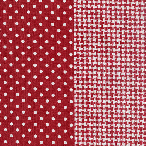 Gingham and Spot Red